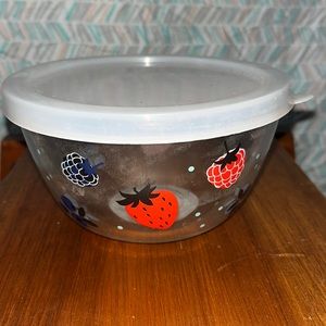This is a nice bowl for picnics or fruit!